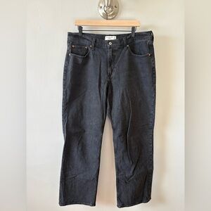 Abercrombie & Fitch Black Baggy Low Rise Jeans